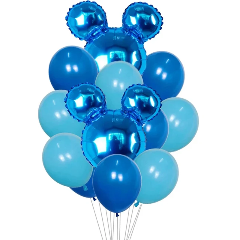 1set Pink Blue Foil Balloons Latex Balloon Baby Shower Birthday Party Decoration Kids Foil Balloon Air Globos Toy Supplies