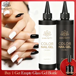 BORN PRETTY 250g Black White Gel Nail Polish Varnish Semi Permanent Nail Design Manicure Salon Nail Supplies Base Top Coat