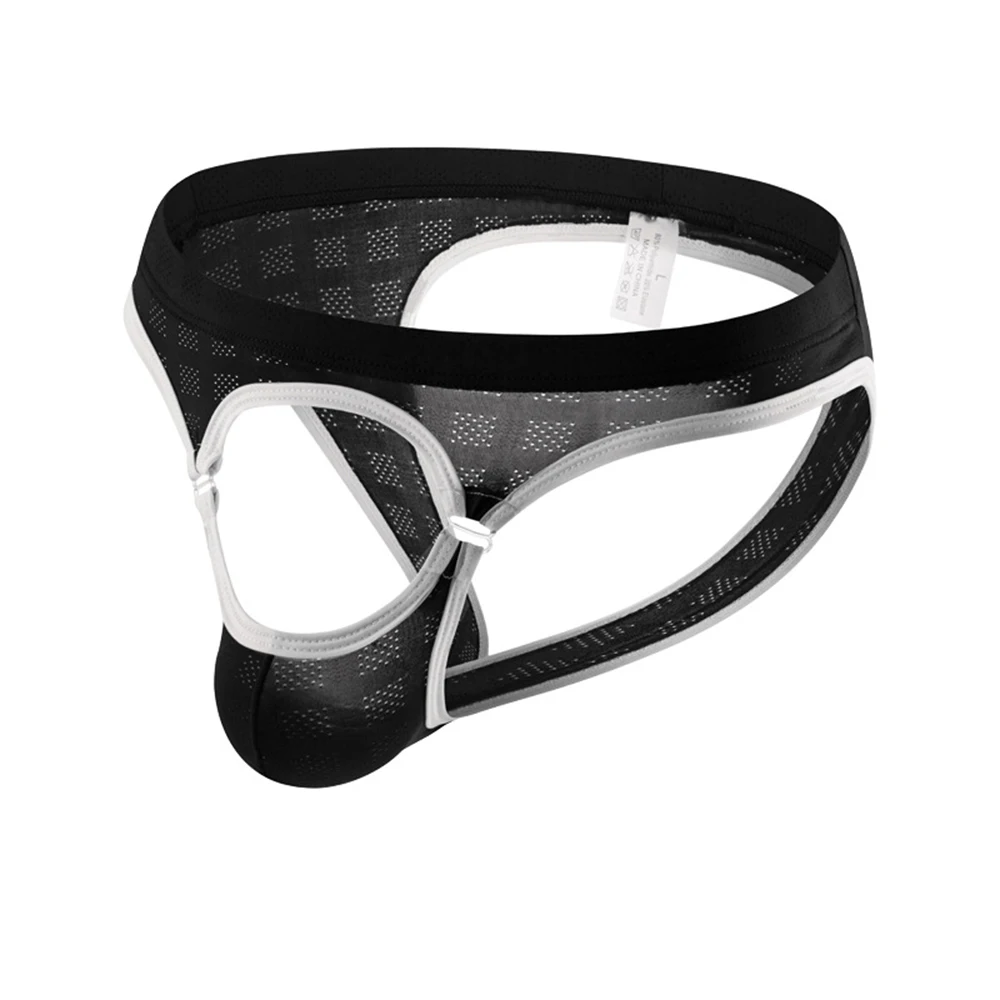 

Mens Underpants Sexy Men's Gay Underwear with Open Crotch Pouch and Silicone Cock Hole Different Colors and Sizes Available