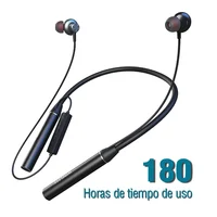 Auriculares inalámbricos con banda para el cuello, Auriculares Bluetooth con micrófono, batería larga, Auriculares deportivos de alta calidad para tarjeta TF