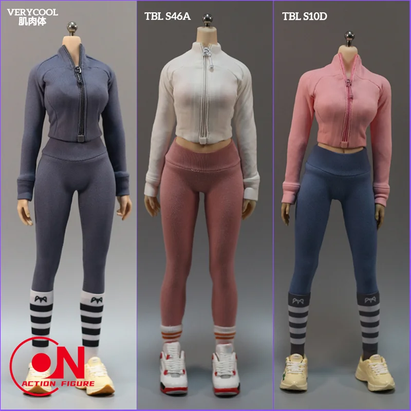 

HAILI TOYS 1/6 Female Soldier Clothing Sports Yoga Pants Vest Model Toy Accessories Fit 12'' Action Figure In Stock