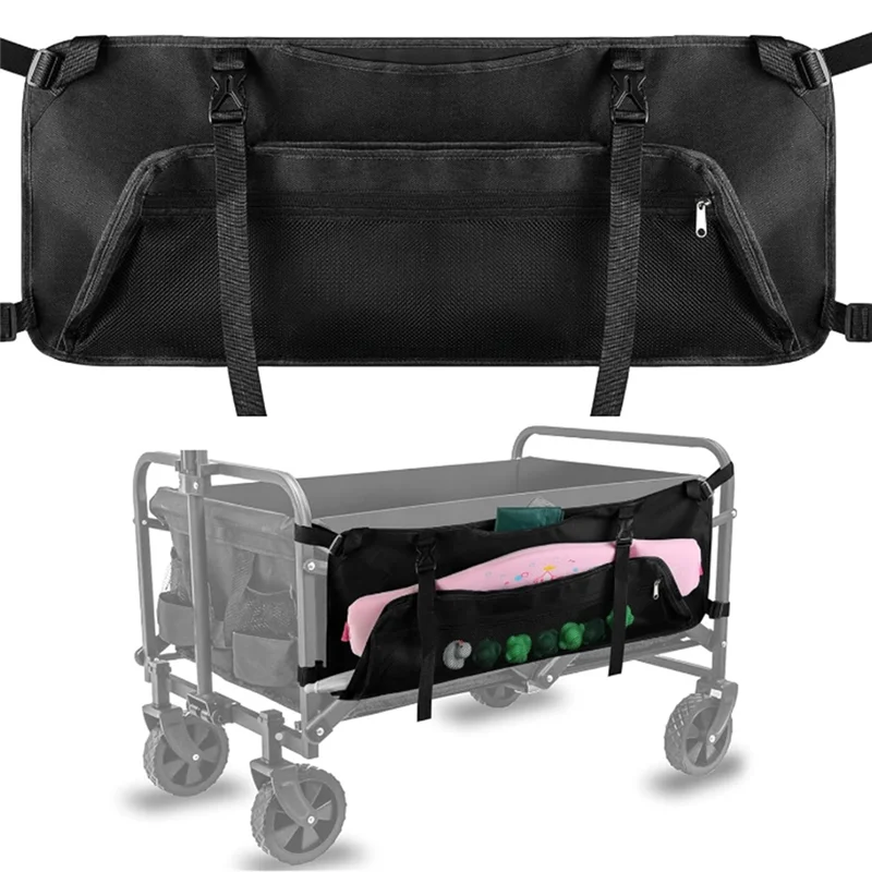 

XSXS-Foldable Large Capacity Folding Cart Storage Bag,Garden Cart Side Pockets For Camp,Picnic,Garden And Outdoor