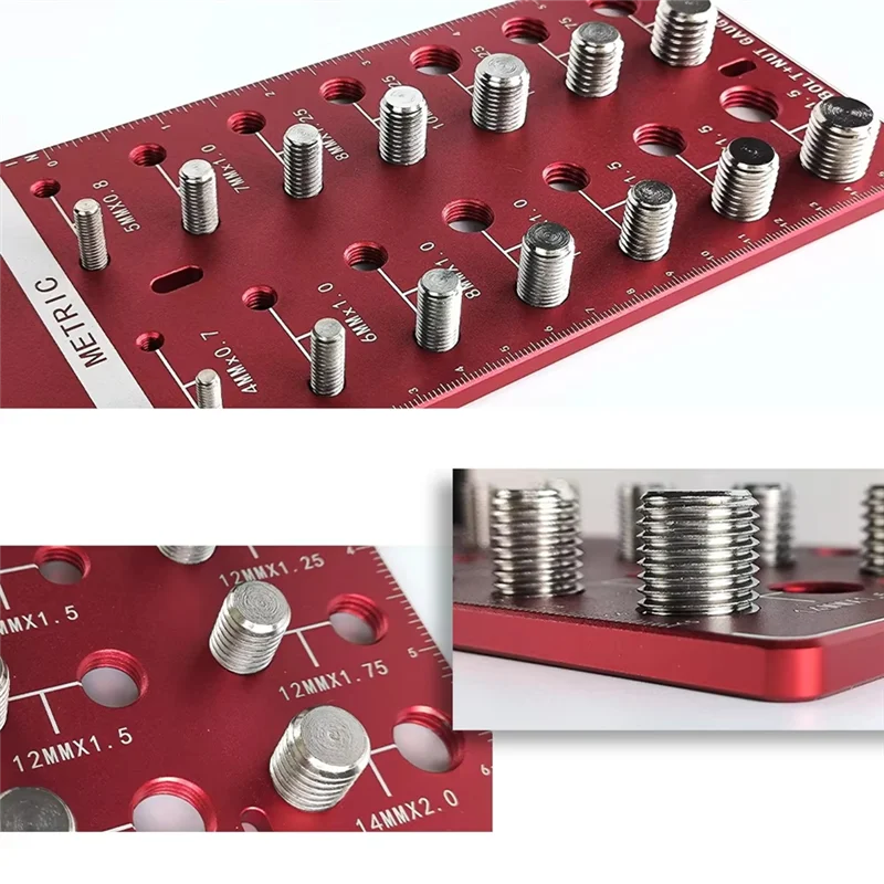 

Classy-1Pcs Thread Checkers,Nut And Bolt Thread Checkers,Bolt Size And Thread Gauge,Bolt And Nut Identifier Gauge,Bolt Gauge