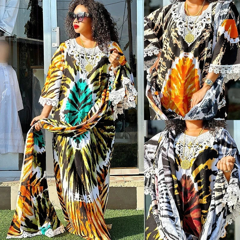 

Рамадан, мусульманское модное женское платье, Ближний Восток, Саудовская Аравия, Дубай, кружевная юбка с принтом, исламский большой свободный большой распашной халат