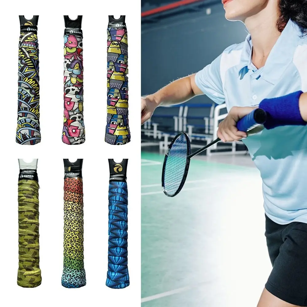 Surgrips multicolores pour raquette de badminton, absorption des chocs, auto-adhésif, bandeau anti-transpiration, pagaie de tennis, fournitures de