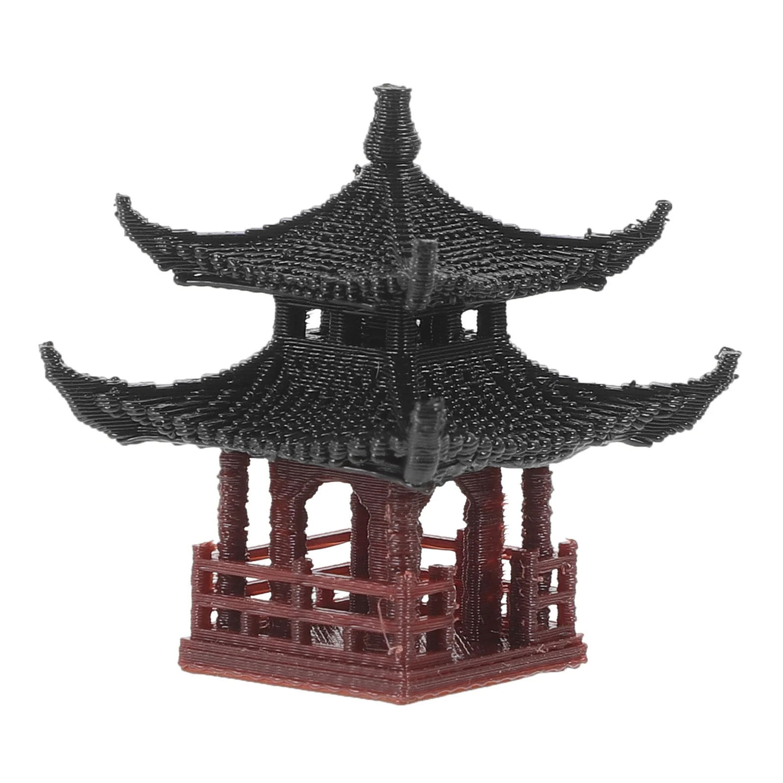 

Mini Pagoda Statue Fairy Garden Decor Pavilion Hexagon Asian Exotic Environments Flower Vase Fish Tank Decor Dollhouse Decor For