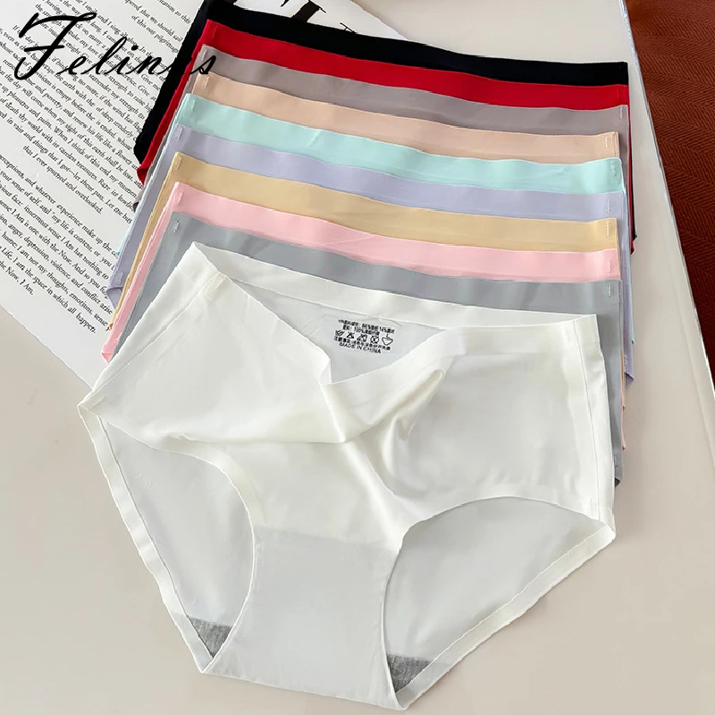 Felinus Frauen Feste Eis Seide Nahtlose Unterwäsche Dessous Niedrige Taille Dessous Sport Yoga Atmungsaktive Dreieckige Höschen