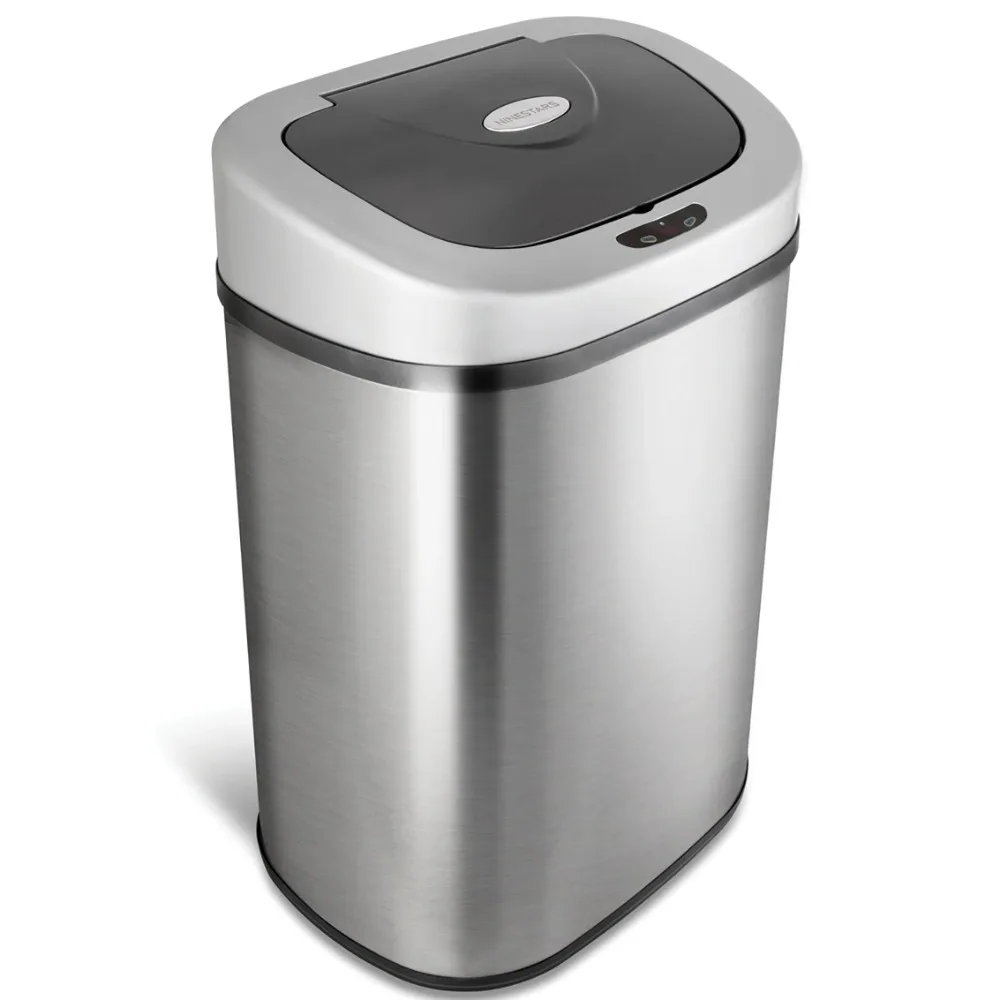 

Recycle Bin 21.1 Gallon Trash Can Food Waste Motion Sensor Touchless Kitchen Trash Can Stainless Steel Wastebasket Free Shipping