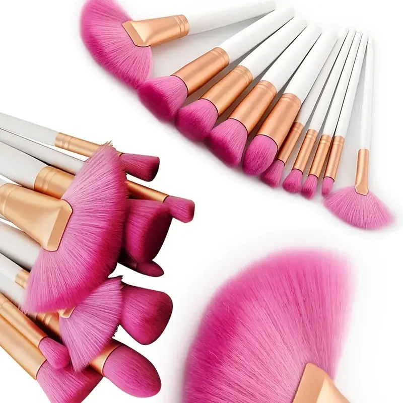 Brocha para base, juegos de cejas, 10 Uds., herramientas, sombra de ojos, brocha cosmética de madera, brocha de maquillaje, brochas de maquillaje bonitas