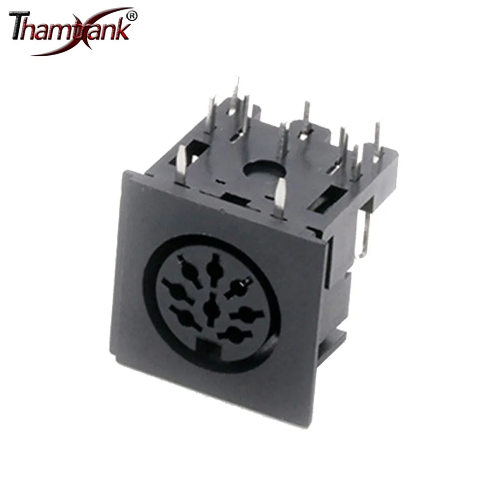 10PCS 8PIN DIN Socket S terminals Micro Power Socket Jack Video Connector PCB Panel Mount Female Conector