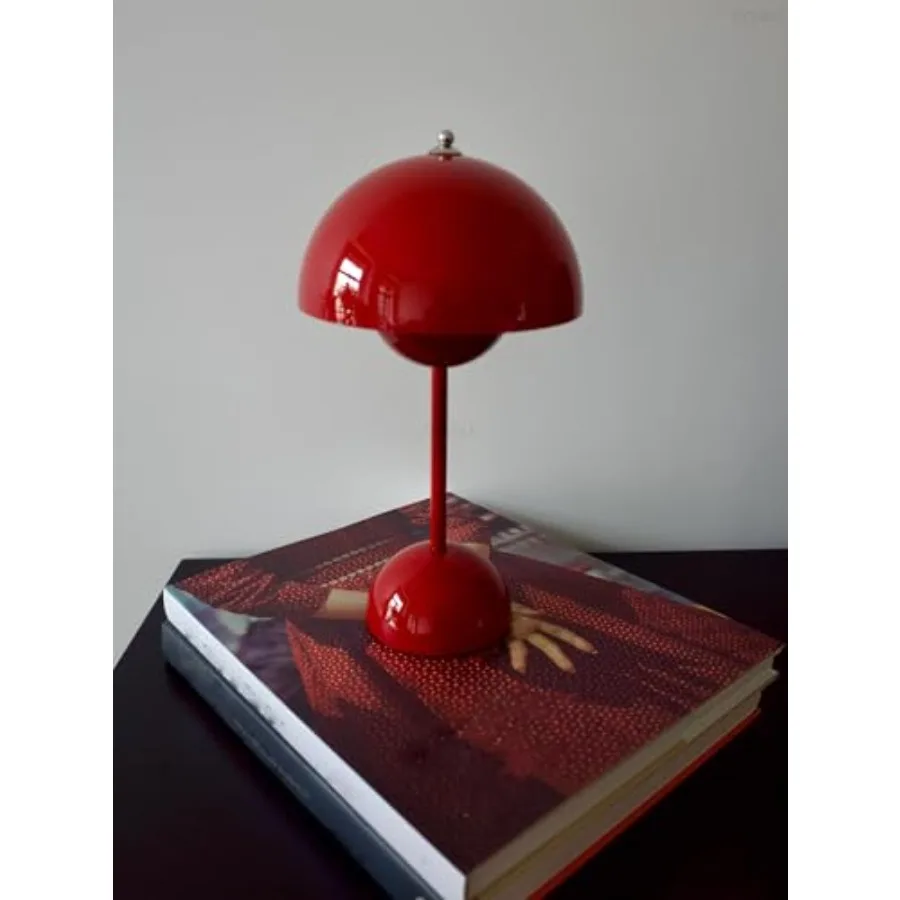 

Modern Flower Bud Lamp 12" Cordless Touch Lamp Dimmable 2600mAh Rechargeable Desk Lamp Nordic Minimalist Mushroom Lamp Nightsta