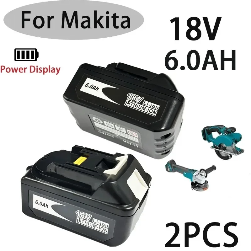 

18650Battery Makita Rechargeable Lithium-ion Battery Power Tool Replacement Screwdriver Battery 18V 6.0Ah BL1830 BL1815 BL1860