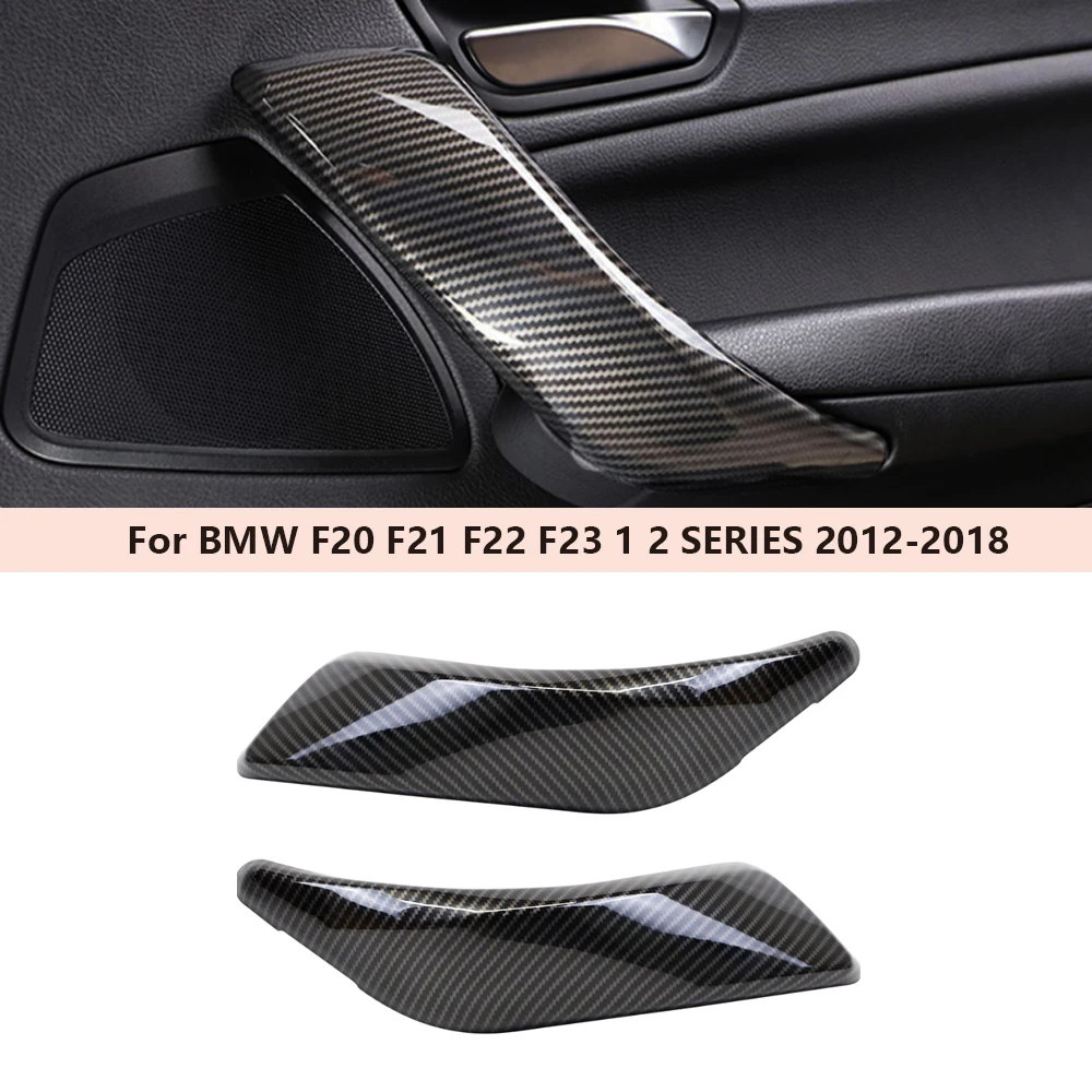 

Carbon Fiber Car Inner Door Armrest Handle Cover For BMW F20 F21 F22 F23 1 2 Series 2012-2018 Trim Sticker Car Accessories