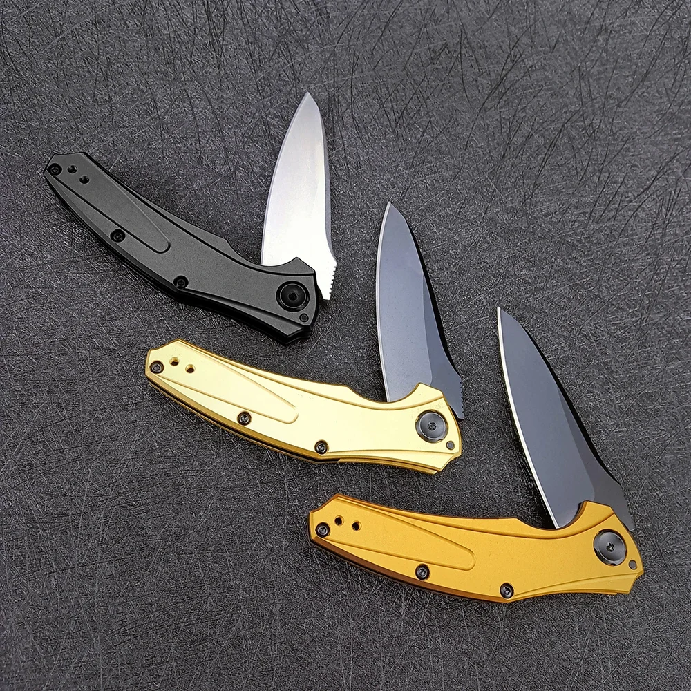 Mini Folding Knife 7/7/7/7 Outdoor Survival Tool Aluminum Handle Self Defense Hunting Pocket Knife Lightweight Pocketknives