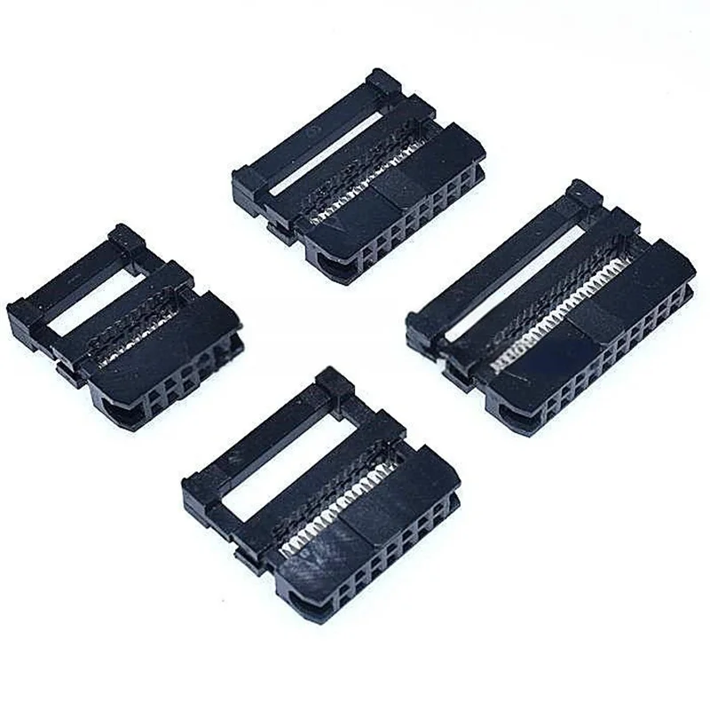 10PCS 2.0mm Pitch FC - 6/8/10/14/16/20/26/30/34/40/50 - Pin IDC Box Header Connector (Insulation Displacement Crimp Terminal)
