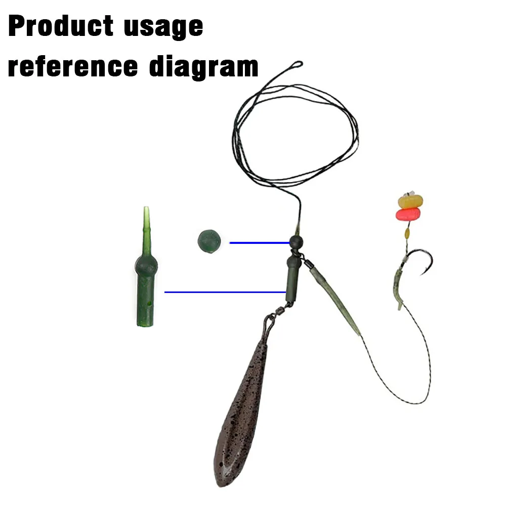 30 مجموعات صيد سمك الشبوط معالجة كم و حبة الشعر تلاعب صنع التمويه عازلة حبة محطة معالجة الصيد الملحقات #4