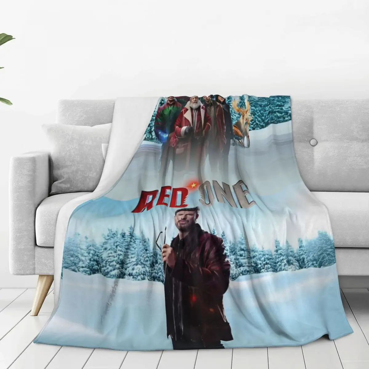 Chris Evans Red One 2024 Blanket Multi-size Cozy and Lightweight Throw Blankets for Couch Sofa and Bed