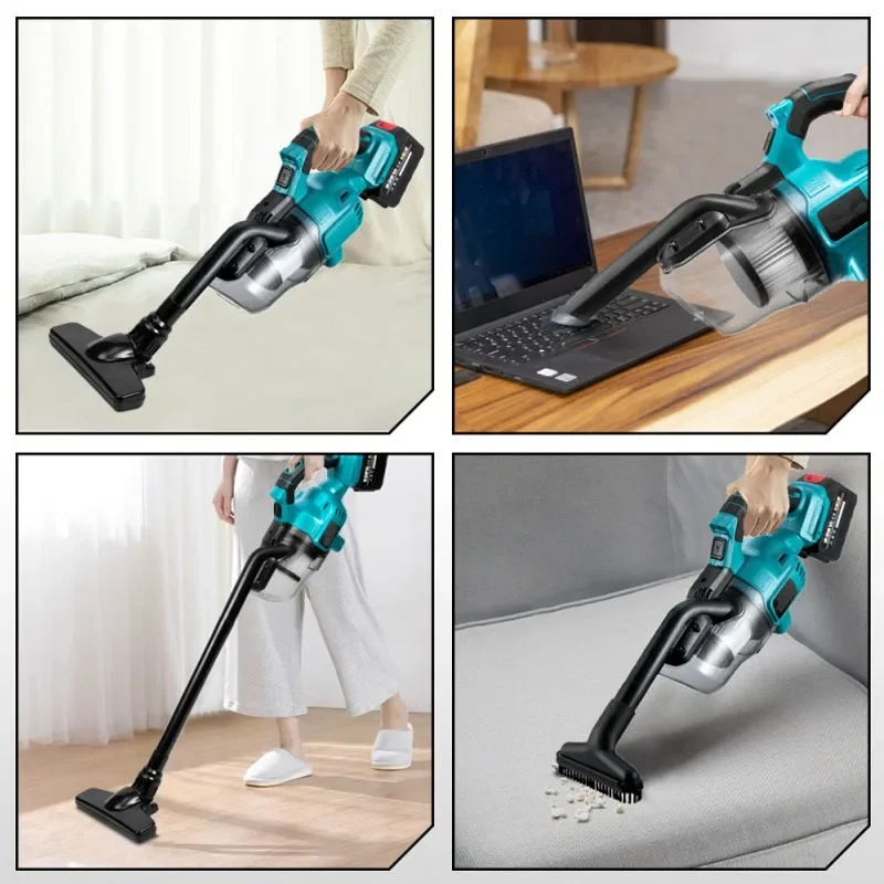 Cordless Handheld Electric Vacuum Cleaner 1000W Powerful Rechargeable Household Indoor Cleaning Tools For Makita 18V Battery