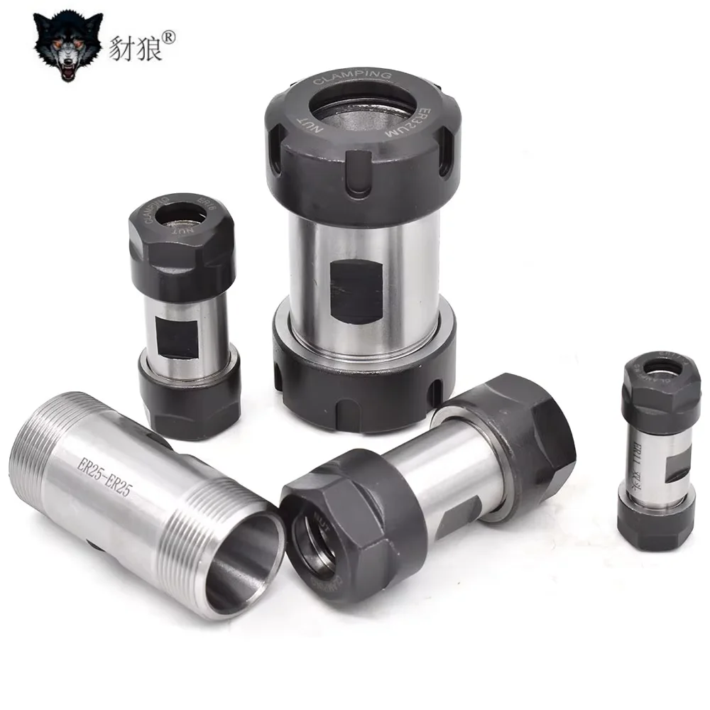 

ER8 ER11 ER16 ER20 ER25 ER32 Tool Holder DIY Motor Shaft Adapter Double Nut Sleeve For Spindle Machie tools Column Spindle Chuck