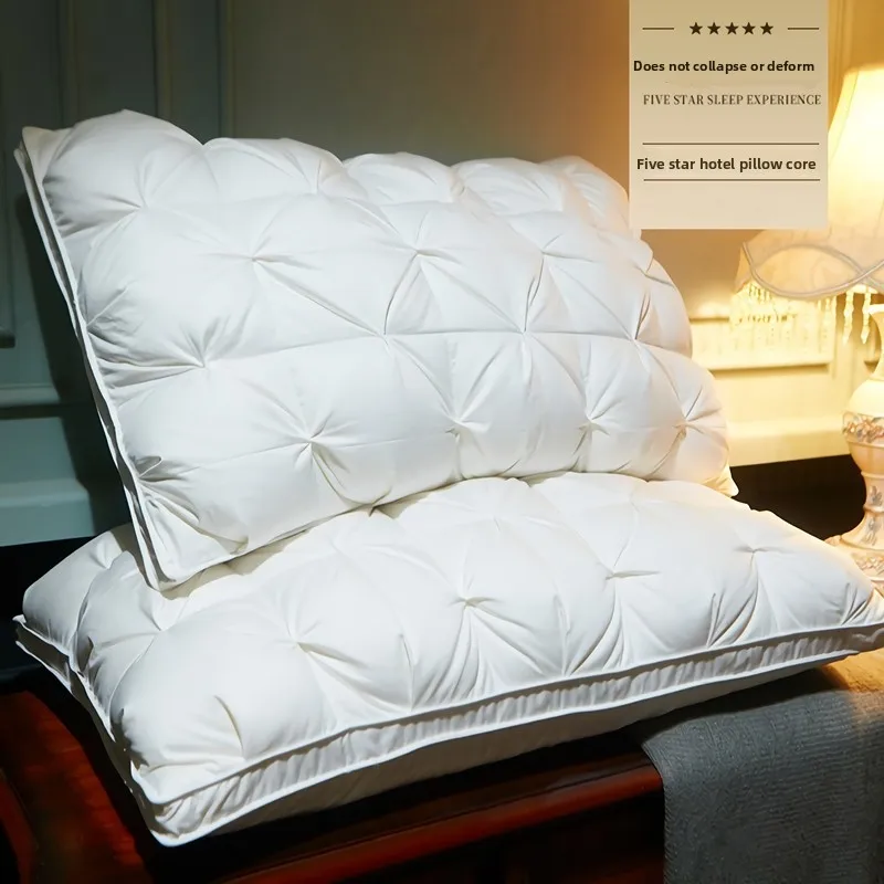 

Vienna Five Star Hotel Pillow Core Ne Support Ultra Soft Sp Aid Home Use Single Person Feather down Quilted Pillow