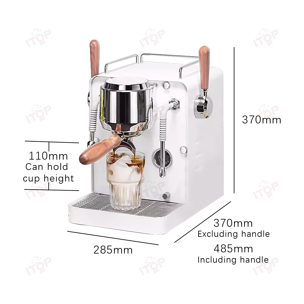 Small Commercial Coffee Machine Vibration Pump 58mm Filter Espresso Machine Coffee Maker Family Cafe