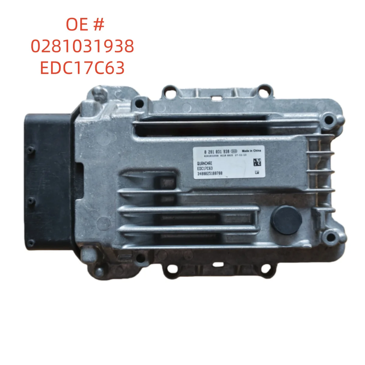 

high quality 0281031938 EDC17C63 ECU engine electronic control unit For Foton Kangrui Quanchai