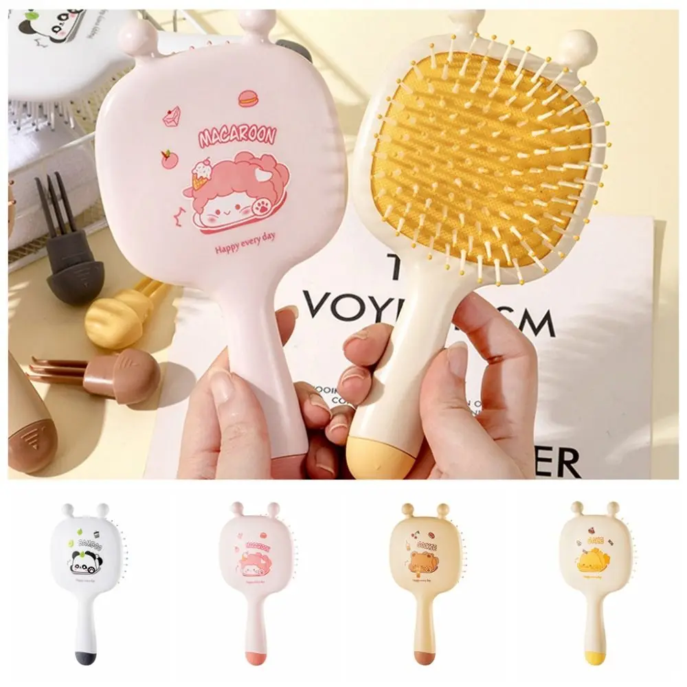 Foldable Panda Air Bag Hair Comb Rabbit Chicken Cartoon Massage Comb Korean Style Lamb Bear Ear Hair Brush Outdoor