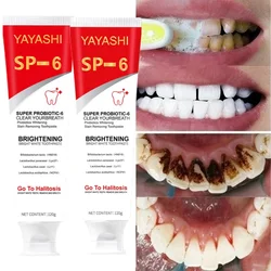 Dentifrice probiotique Blanchiment des dents SP-6 Enlever la plaque dentaire SAF Blanchisseur de dents Hygiène buccale Propre Haleine fraîche Denta 120g Nouveau