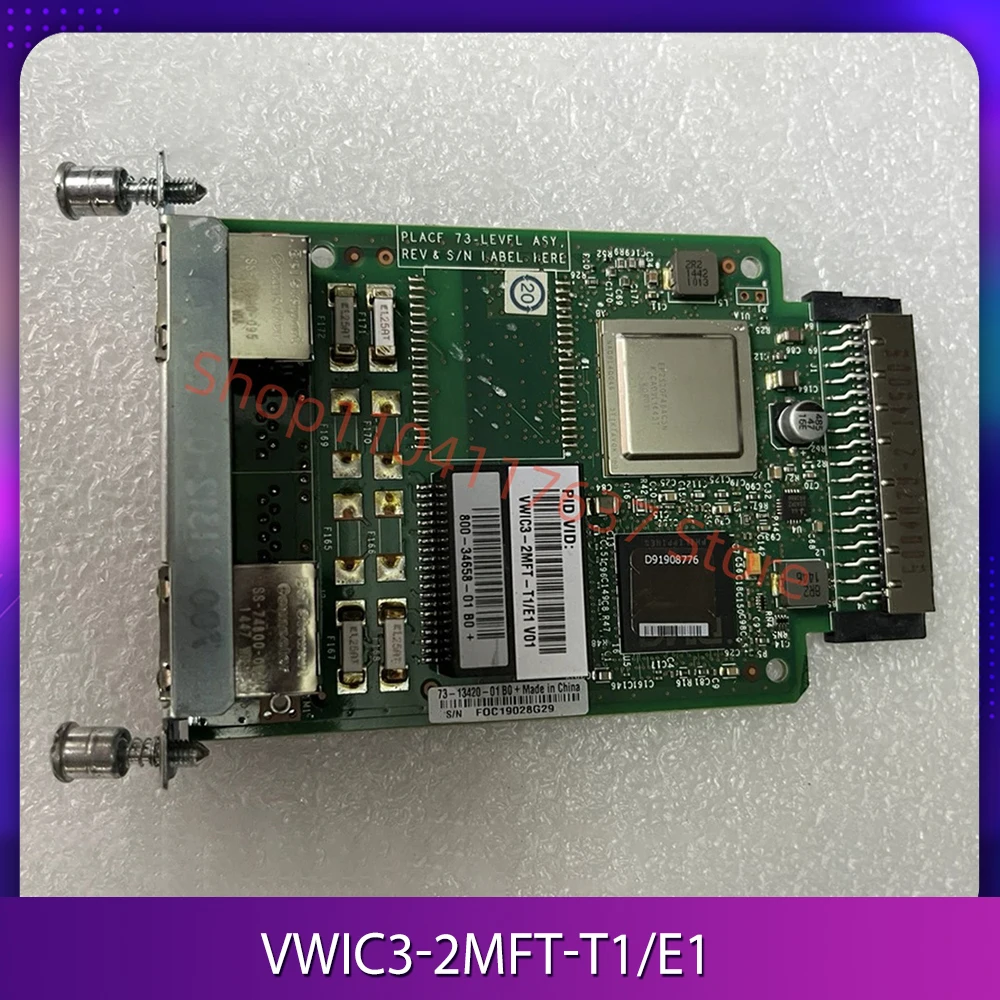 Normal function VWIC3-2MFT-T1 E1 interface module