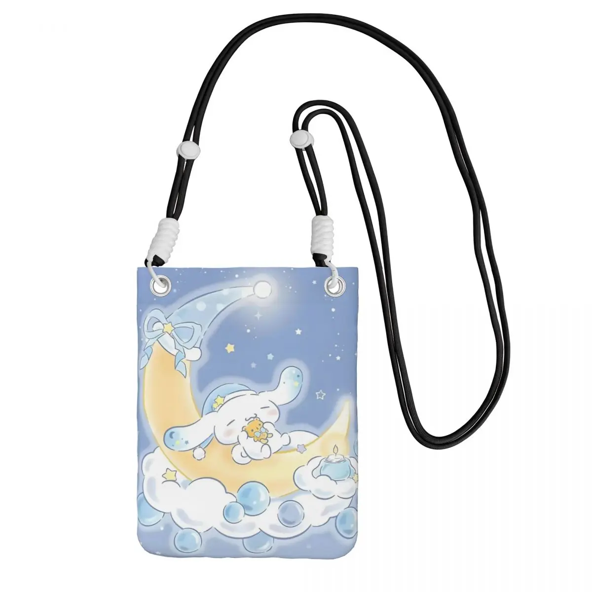

Custom Fashion Cinnamoroll Mobile Phone Bag Women Men Cute Dog Shoulder Crossbody Bag Shopping Detachable Shoulder Strap