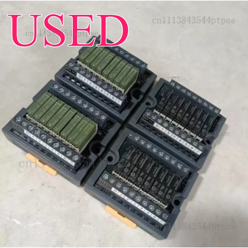 An 8-slot relay module: y410-d-1, input 24vdc. (real picture taken)