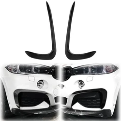 2015 To 2019 2X For BMW X6 F16 M Sport M50i M50d  Performance Gloss Black Front Bumper Splitter Lip Spoiler Diffuser By Body Kit