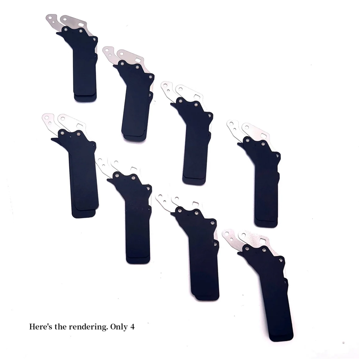 ม่านใบมีดชัตเตอร์ใหม่4ชิ้นสำหรับกล้องแคนนอน450D 500D 550D 600D 1000D ใบมีดชัตเตอร์อะไหล่ซ่อมกล้อง