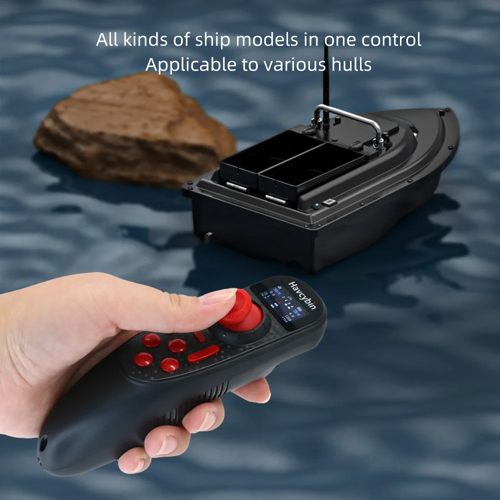 Havcybin DS-650 6CH 2,4 GHz Funksystem Sender Fernbedienung mit F-06A PWM 6-Kanal-Empfänger für RC Boot Auto