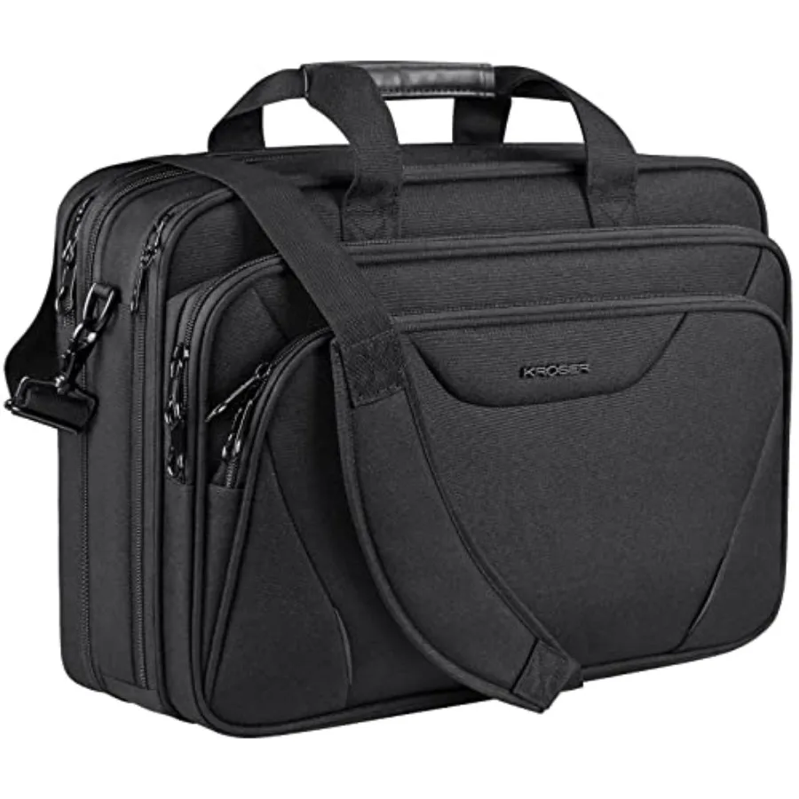 

Premium Laptop Briefcase with Expandable Design for Up to 17.3 Inch Laptop WaterRepellent Shoulder Messenger Bag Ideal for Trav