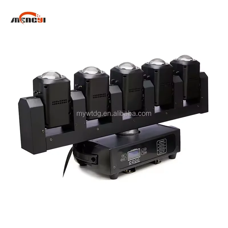 

Stage Light Five Fingers 5 Eyes 40W Beam Light KTV Bar Dyed Scanning Spotlight With Strobe LED Moving Head Light