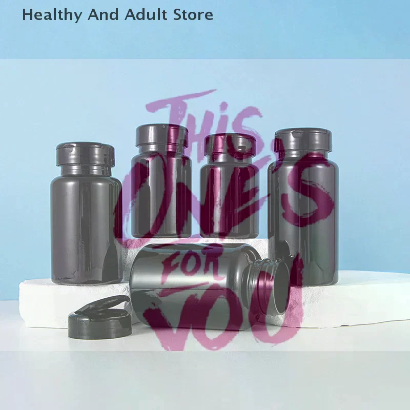 80/120/150/175ml Health Black Light Proof Empty Medicine Capsule Powder Packet Plastic Jars Tiny Bottles Storage Mini Container