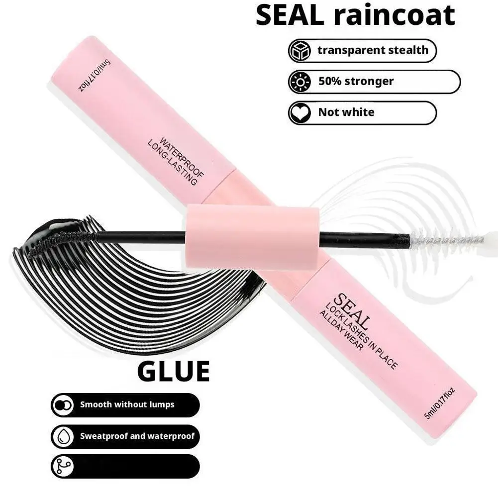 접착제 인조 속눈썹 신제품 더블 헤드 2 in 1 본드 및 씰 래쉬 글루 지속 방수 속눈썹 접착제 DIY 그룹 속눈썹용