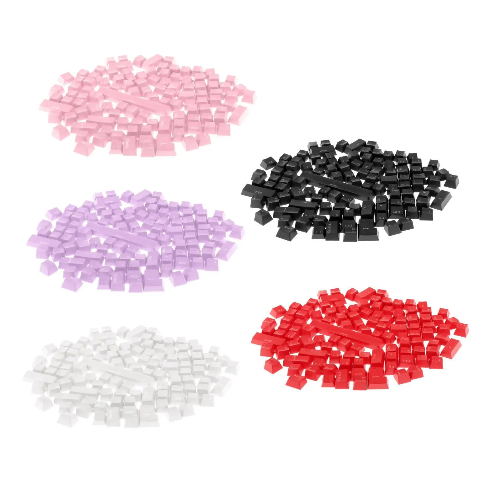 Translucent ABS Keycaps 108 Keys OEM Height Ergonomic Replacement Cap Set for Mechanical Keyboard Gamer