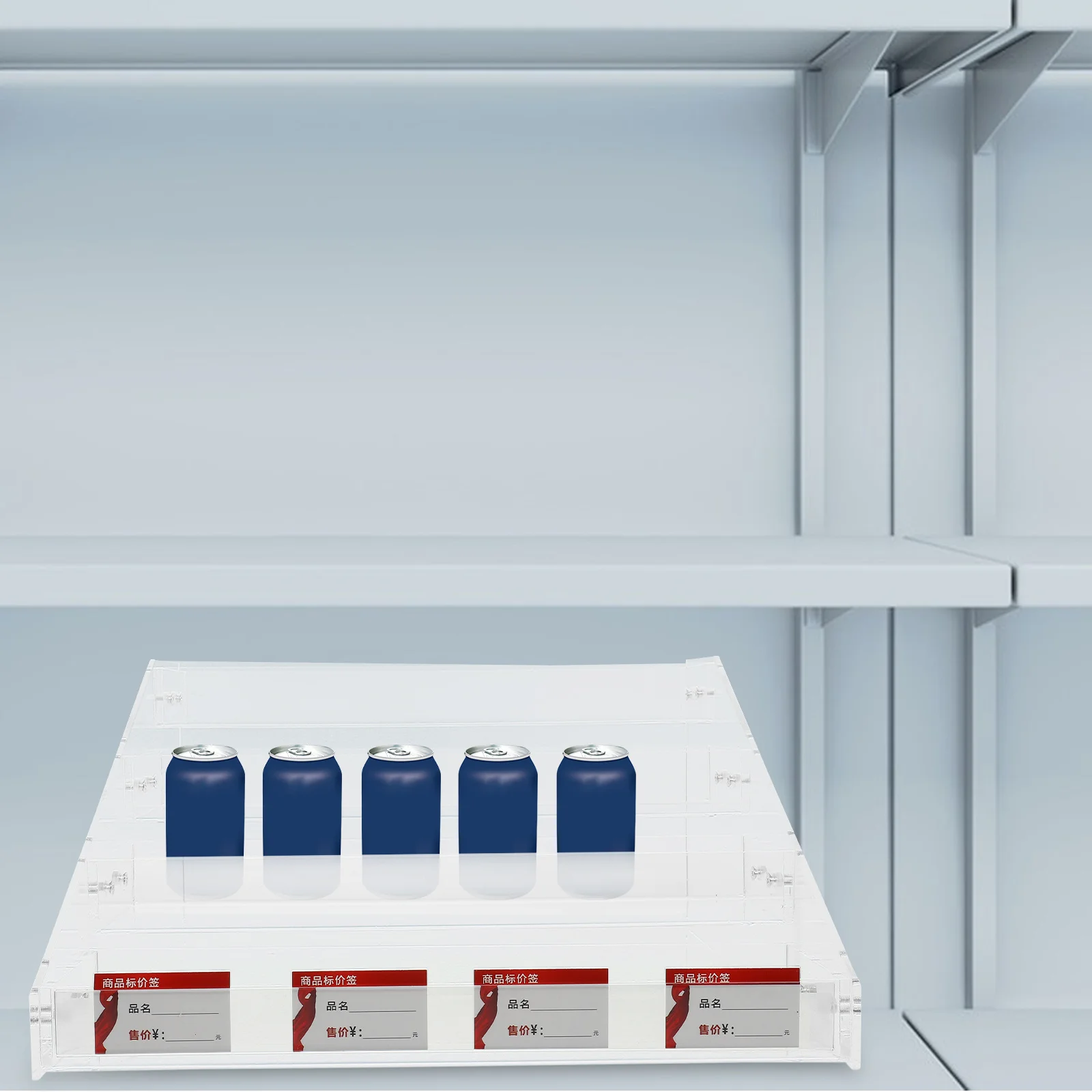 

4-Tiers Commercial Retail Display Riser Strong Beverage and Snack Holder for Store Shop Organization Functional Design