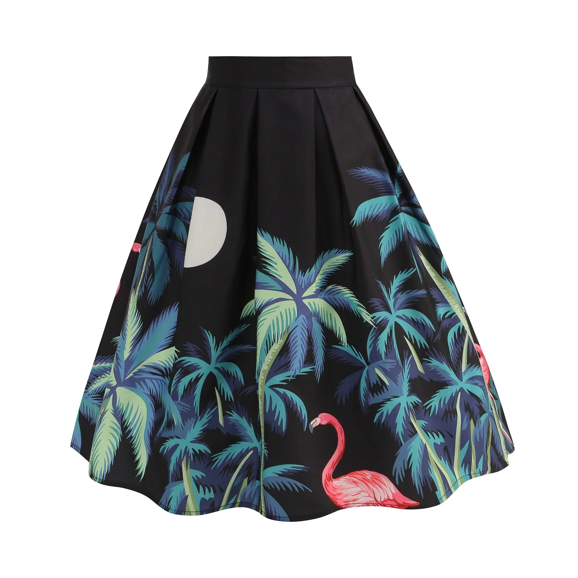 กระโปรงทรงเอ ผ้าโพลีเอสเตอร์ สำหรับผู้หญิง สไตล์ลำลอง เหมาะสำหรับใส่ทำงาน คอลเลคชั่นฤดูร้อน