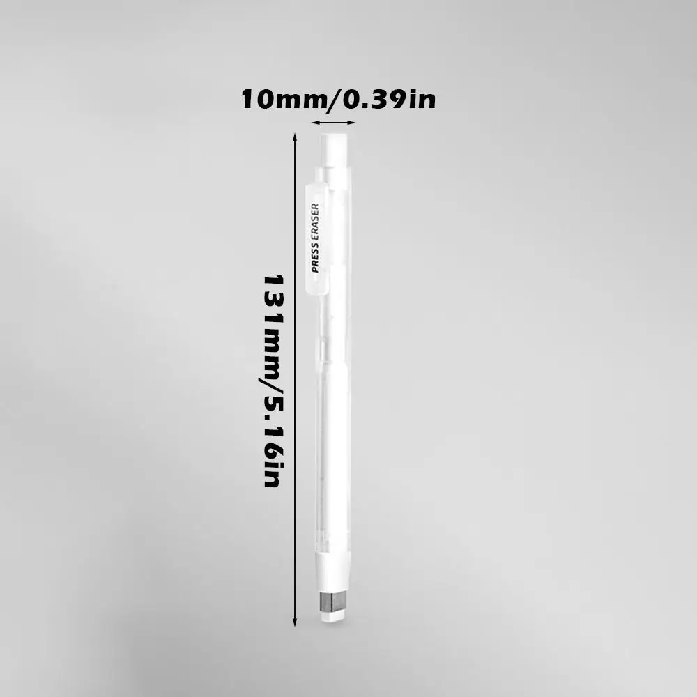 مجموعة ممحاة ضغط بسيطة قابلة لإعادة الملء بدون آلية ضغط الحطام رسم ممحاة ممحاة قلم رسم فني