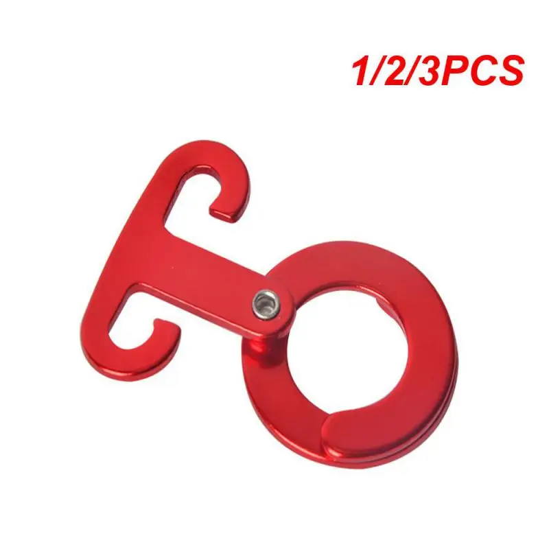 1/2/3PCS Clothesline Buckle Durable Hanging Buckle Adjusted Aluminum Alloy Outdoor Storage Self-locking Buckle Hook Round