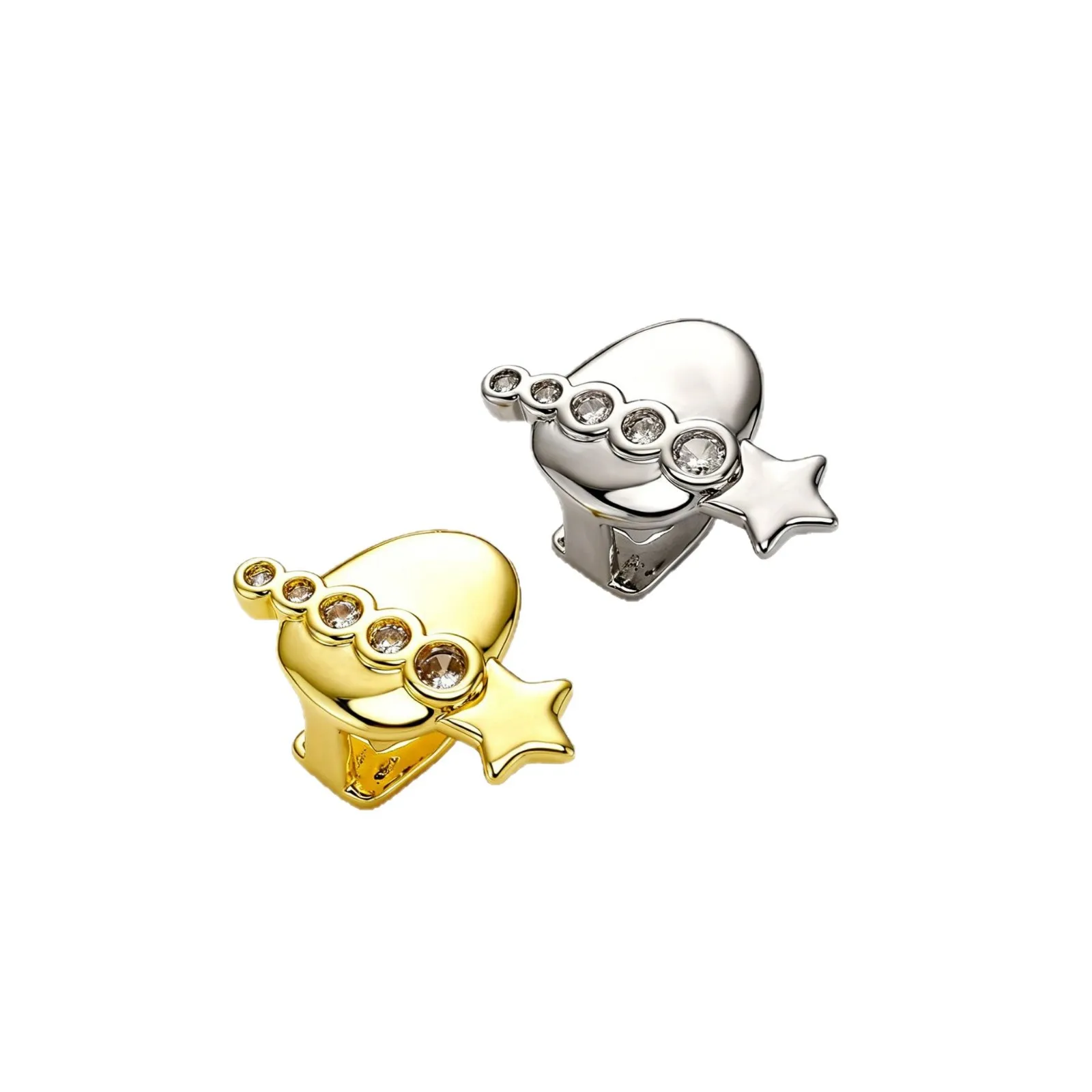 Hip Hop Grillz Teeth Caps Fashion Jewelry Iced Out Tooth Cover Bling Diamond Style Mouthpiece Party Accessories Wholesale