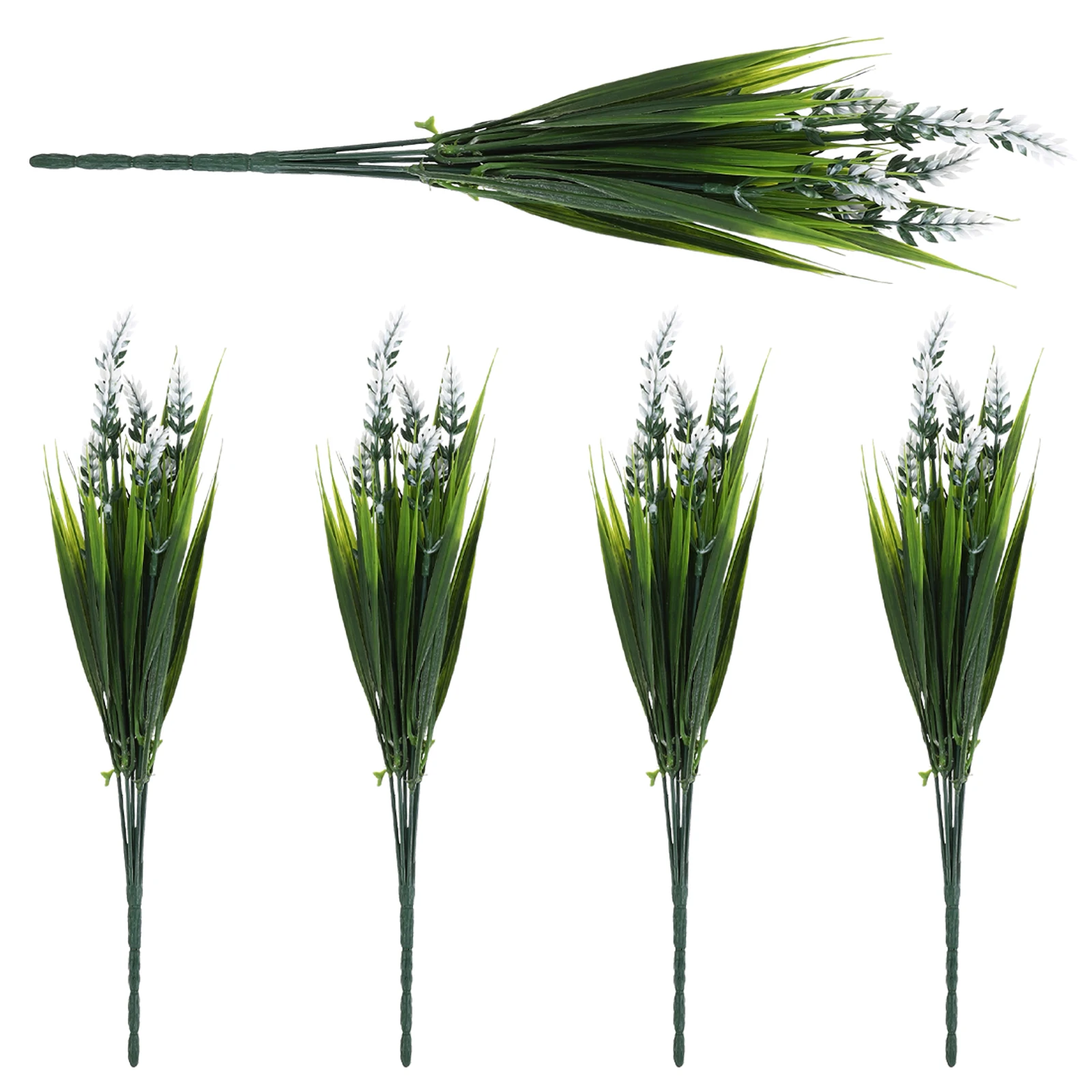 

5pcs Artificial Lavender Plants Green Grass Fake Flowers Wedding Table Decor DIY Bouquet Home Holiday Ornament