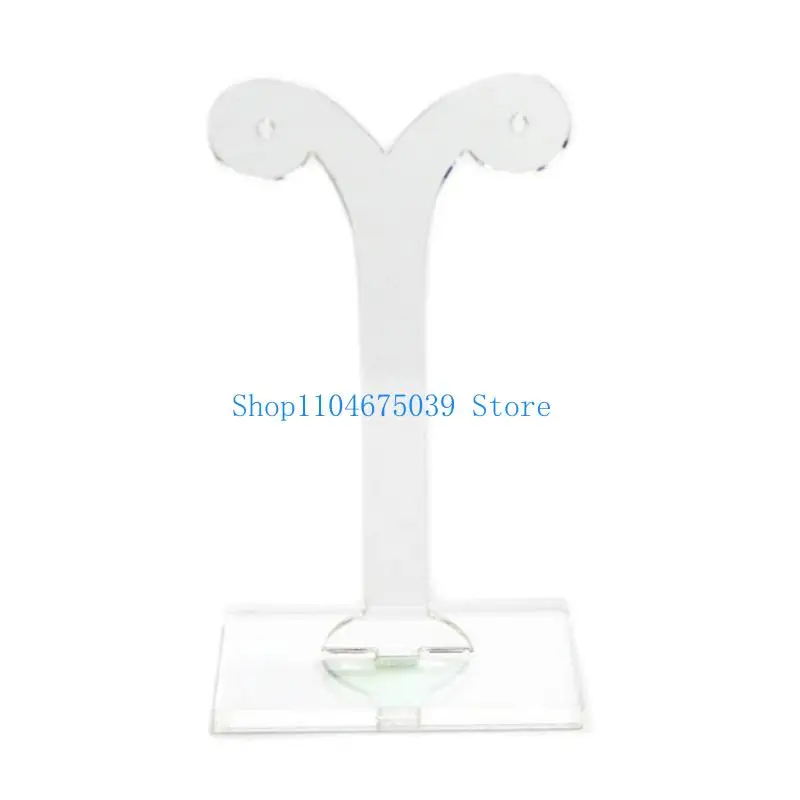 منظم عرض حلق أكريليك على سطح الطاولة 5asd، حامل مجوهرات شفاف لبراعم الفاصوليا للاستخدام في المعارض والخزائن