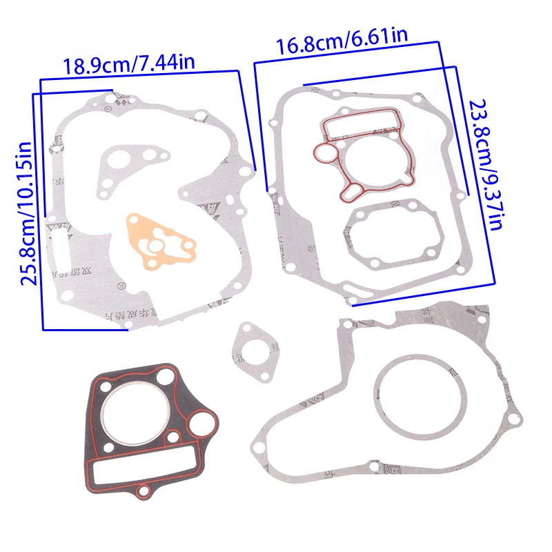 

Высококачественный новый комплект прокладок головки блока цилиндров для двигателя 110 куб.см, высокопроизводительный ремонт китайского квадроцикла