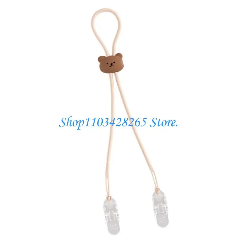 

G2TE Adjustable Napkin Neck Strap Silicone Lanyard Portable Dining Clothing Protector