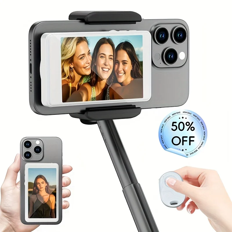 

Смартфон, беспроводной магнитный монитор для селфи, экран iPhone, Android, телефон, видеоблог, запись видео в реальном времени, помощь для селфи на открытом воздухе