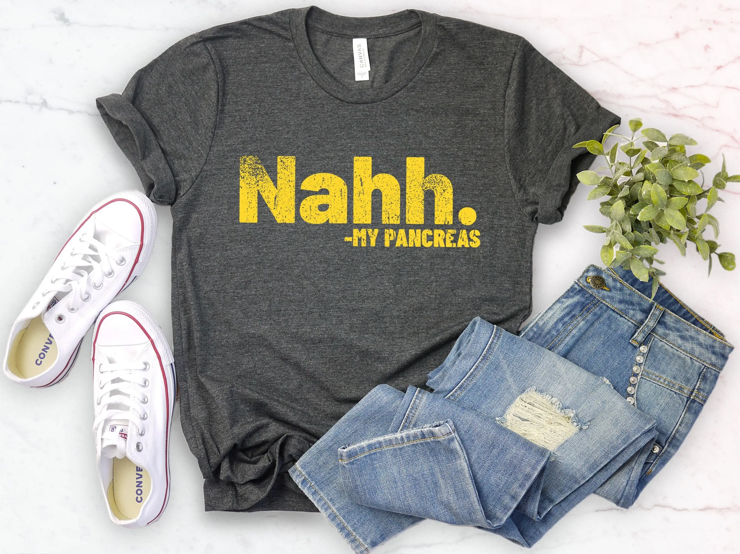 Funny pancreas shirt diabetic diabetes awareness insulin T for activism nahh